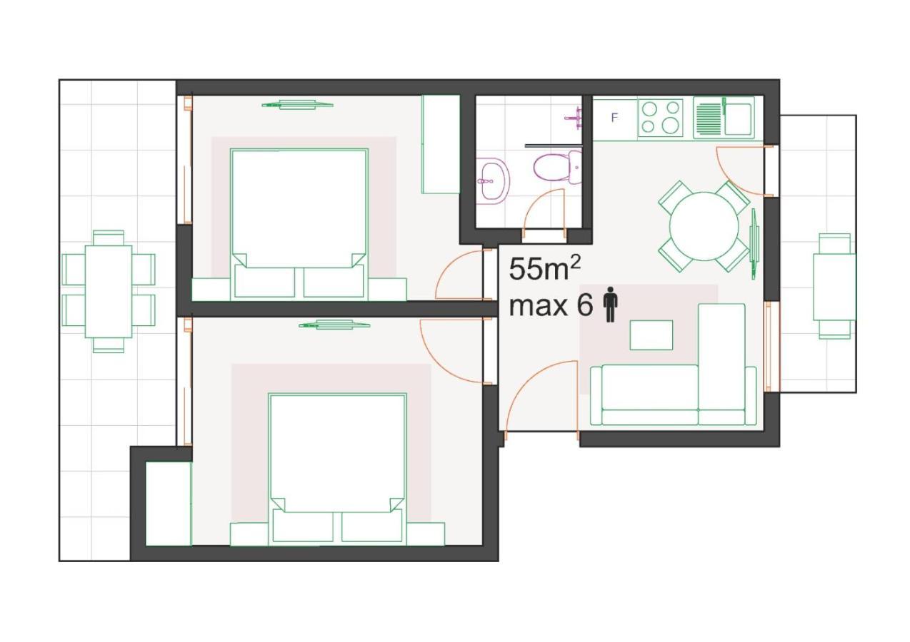 Mago Apartments Nea Kallikrateia Екстер'єр фото